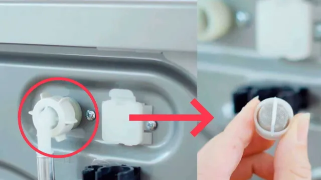 Засор в сетчатом фильтре заливного шланга Засор в сетчатом фильтре заливного шланга